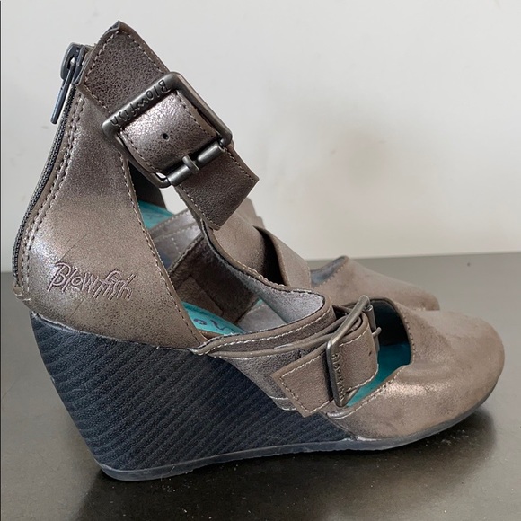 Blowfish Pewter Metallic Wedge Heel - Picture 4 of 10